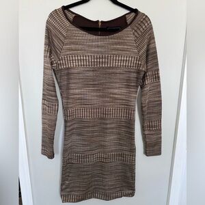 Karina Grimaldi metallic body con dress made in USA